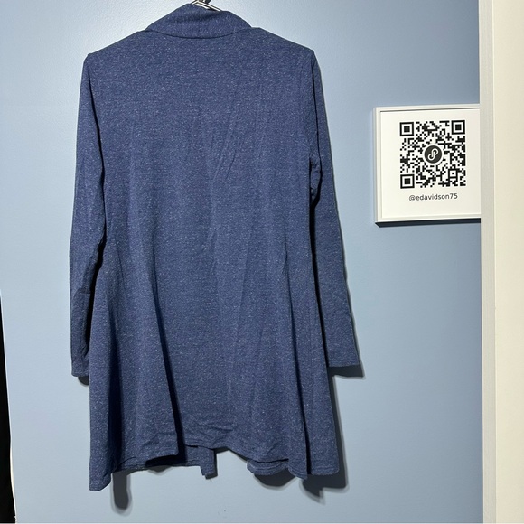 Blue Sky organic cotton bamboo stretchy cardigan pockets size medium EUC - Picture 4 of 9